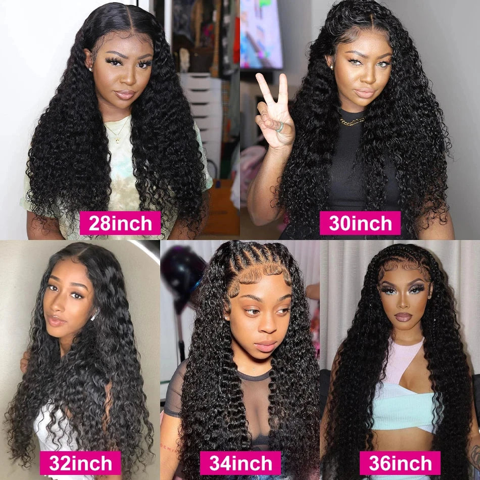 30 Inch Deep Wave 4PCs Bundles Deal Malaysian Human Hair Weave Bundles 100% Virgin Deep Water Curly Bundles Extensions Tissage