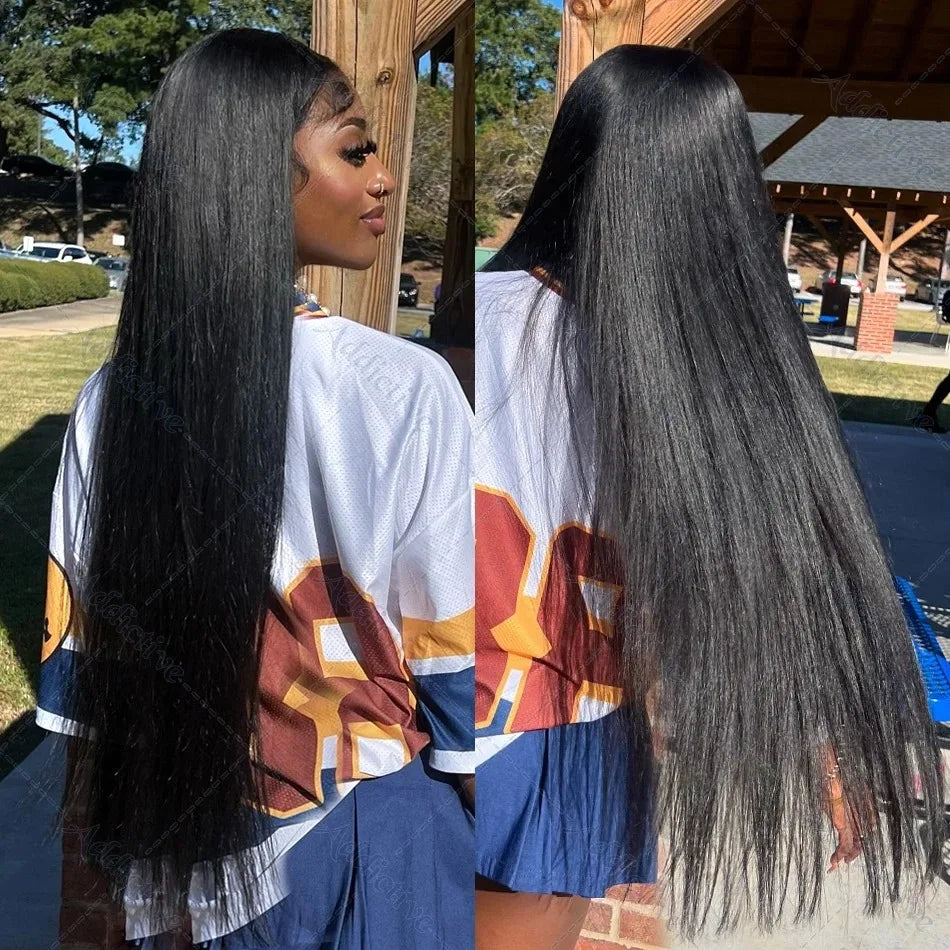 YKB 30 34 Inch Bone Straight Human Hair Bundles 100% Black Indian Hair 3 4 Bundle Deals Raw Remy Double Weft Extensions Weave