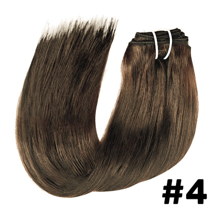 Brown Clip In Hair Extensions Real Human Hair Brazilian For Women Straight Hair 8pcs 120gram Remy Human Hair Thick Silky  Soft