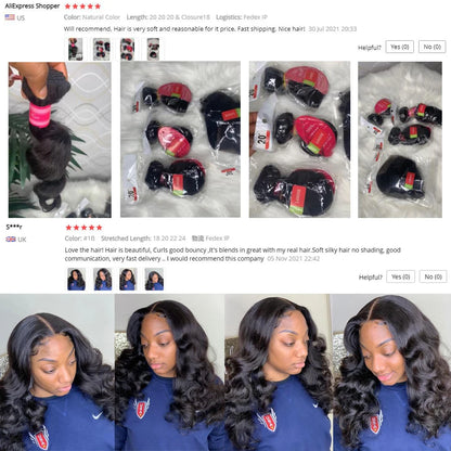 Vallbest Loose Wave Bundles With Closure Human Hair 3 Bundles With Lace Closure Brazilian Hair Weave Bundles Remy Hair Extension