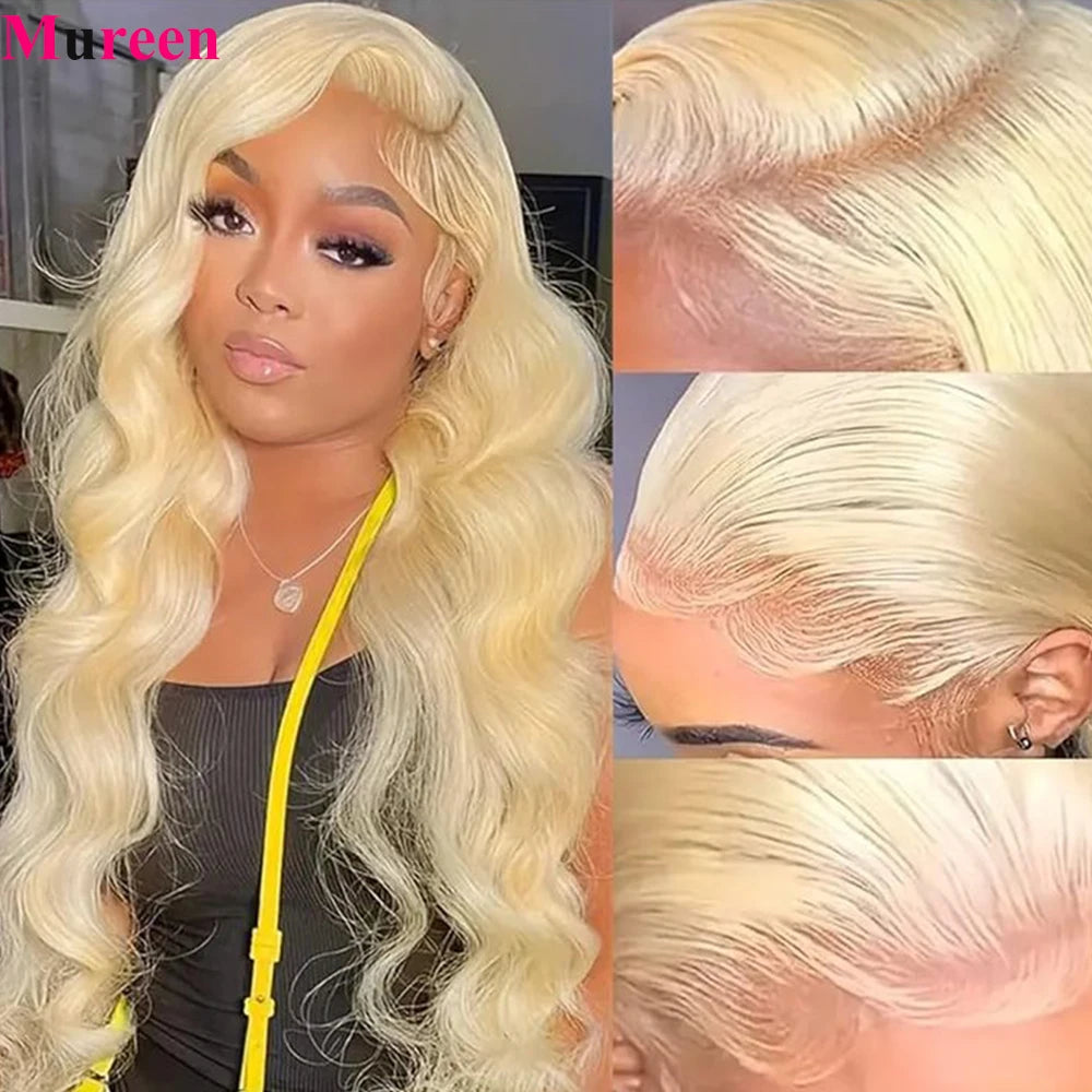 HD Lace Wig 13x6 Human Hair Wigs Brazilian Body Wave 613 HD Lace Frontal Wig Blonde Human Lace Front Wig 100% Human Hair Wigs