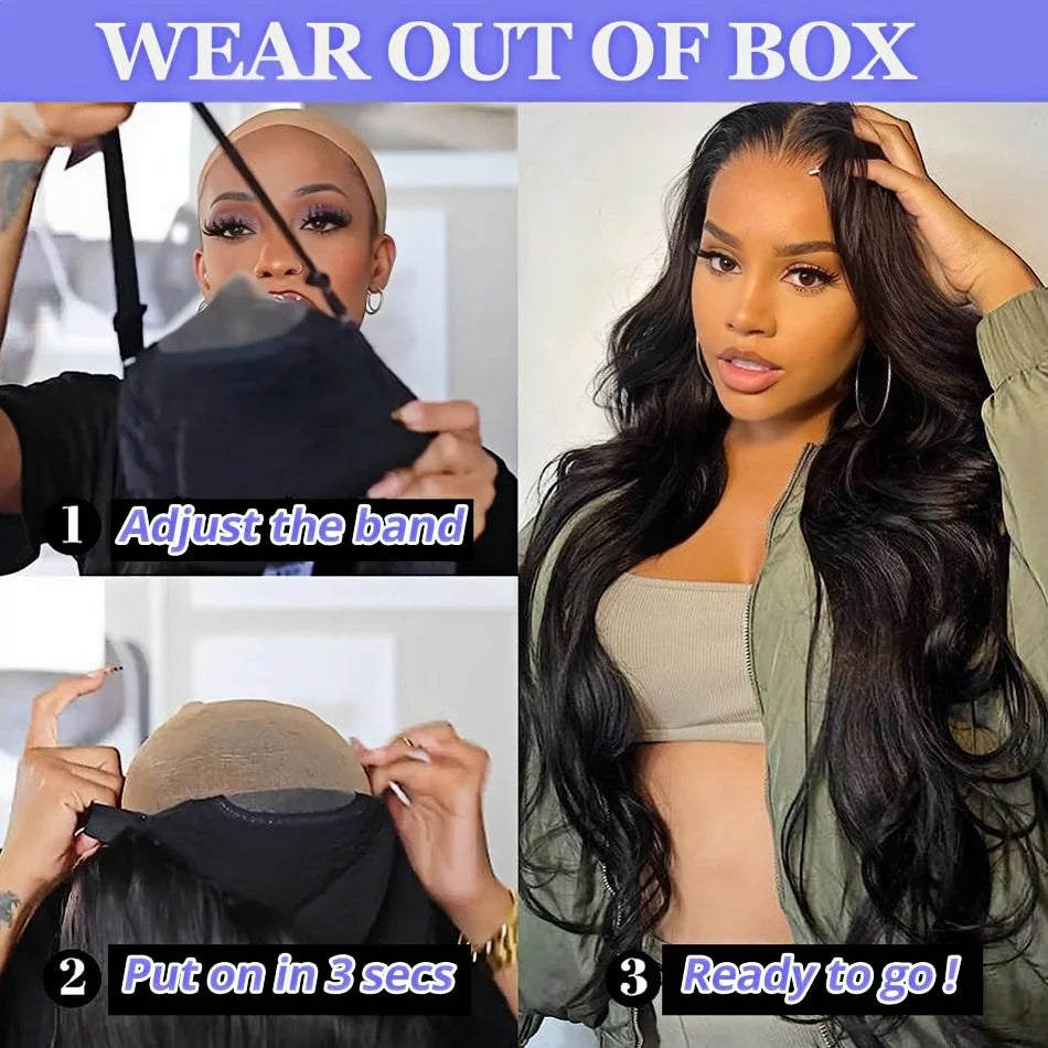 Body wave Wigs Glueless Wig Human Hair Ready To Wear 5x5 Lace Frontal Wig 4x4 Brazilian Closure Wig For Women Lace Front Wigs