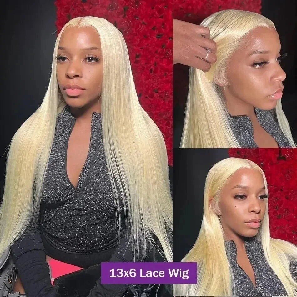 613 Hd Lace Frontal Wig 13x6 13x4 613 Hd Lace Front Wig Human Hair Brazilian 30 32 Inch Bone Straight 613 Blonde Wigs for Women