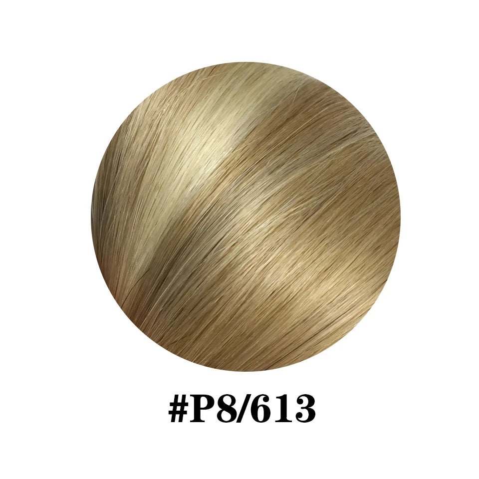 Clip in Hair Extensions Real Human Hair color #4 Chocolate Brown Clip in Hair Extensions 8pcs Hair Natural Black Color 24 inches