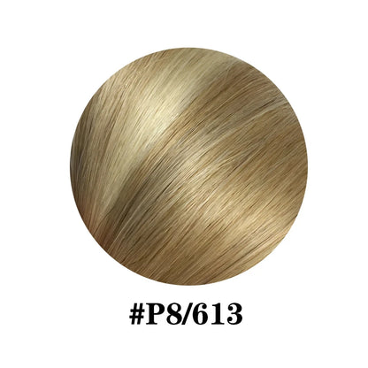 Clip in Hair Extensions Real Human Hair color #4 Chocolate Brown Clip in Hair Extensions 8pcs Hair Natural Black Color 24 inches