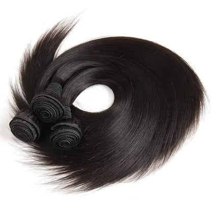 16A Straight Human Hair Bundles Brazilian 100% Human Hair Bone 3/4/5 Bundles Remy Extensions Double Weft Braiding Hair