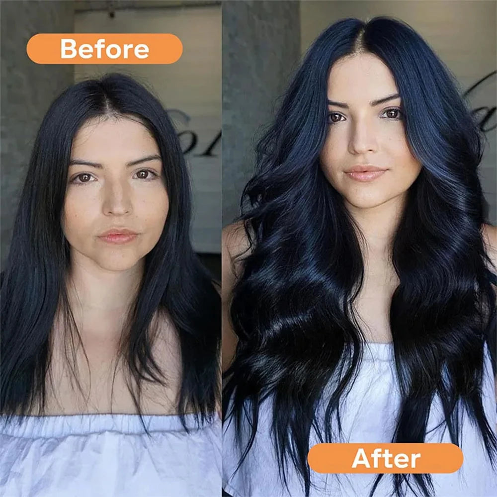 Clip in Hair Extensions Real Human Hair color #4 Chocolate Brown Clip in Hair Extensions 8pcs Hair Natural Black Color 24 inches