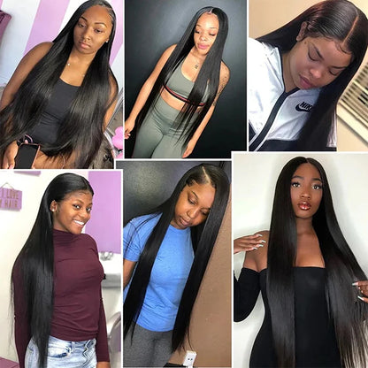 20-24inch Clip in Hair Extensions Real Human Hair Straight 100% Brazilian Remy Human Hair Clip in Hair Extensions