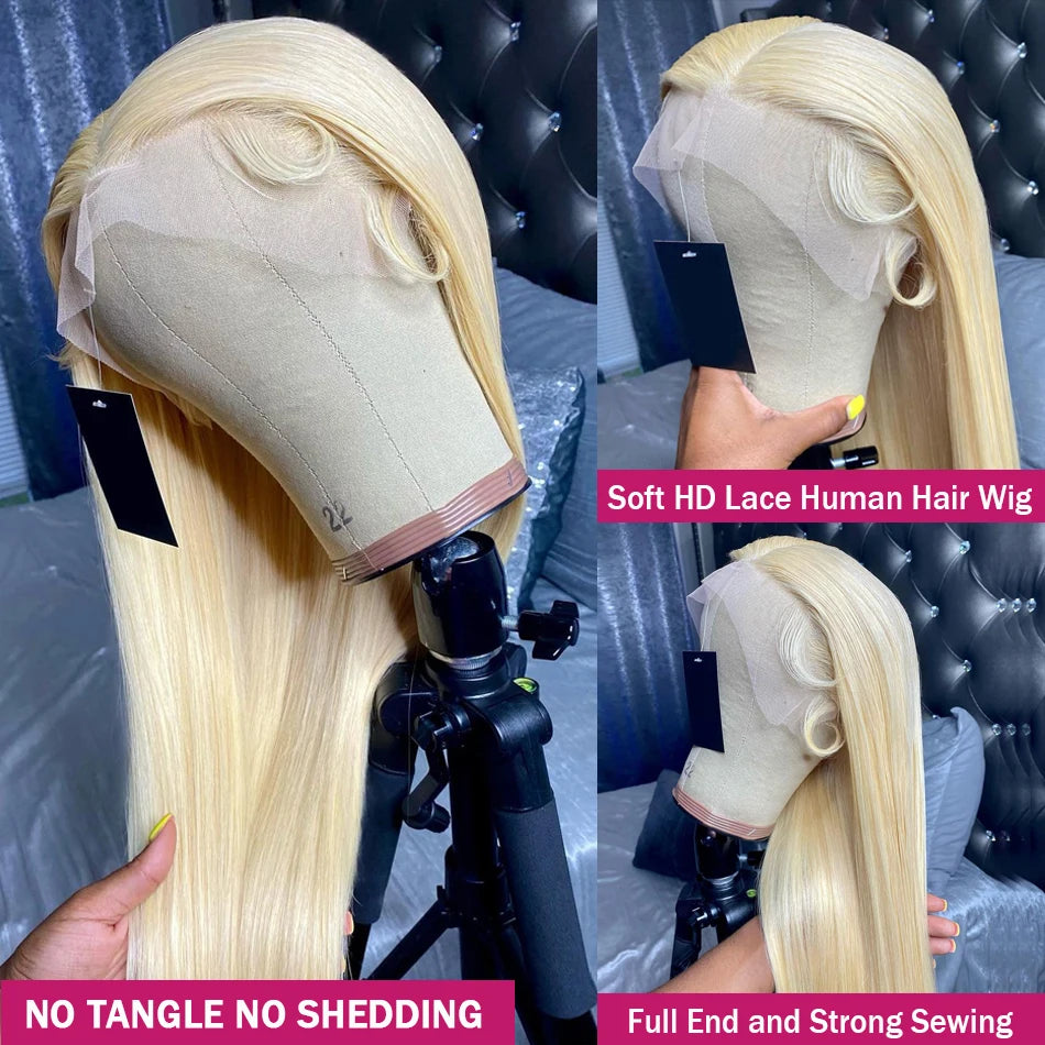 613 Blonde Lace Front Wig Human Hair 13X6 Hd Lace Frontal Wig Straight Lace Front Wigs Human Hair 13X4 Lace Front Human Hair Wig